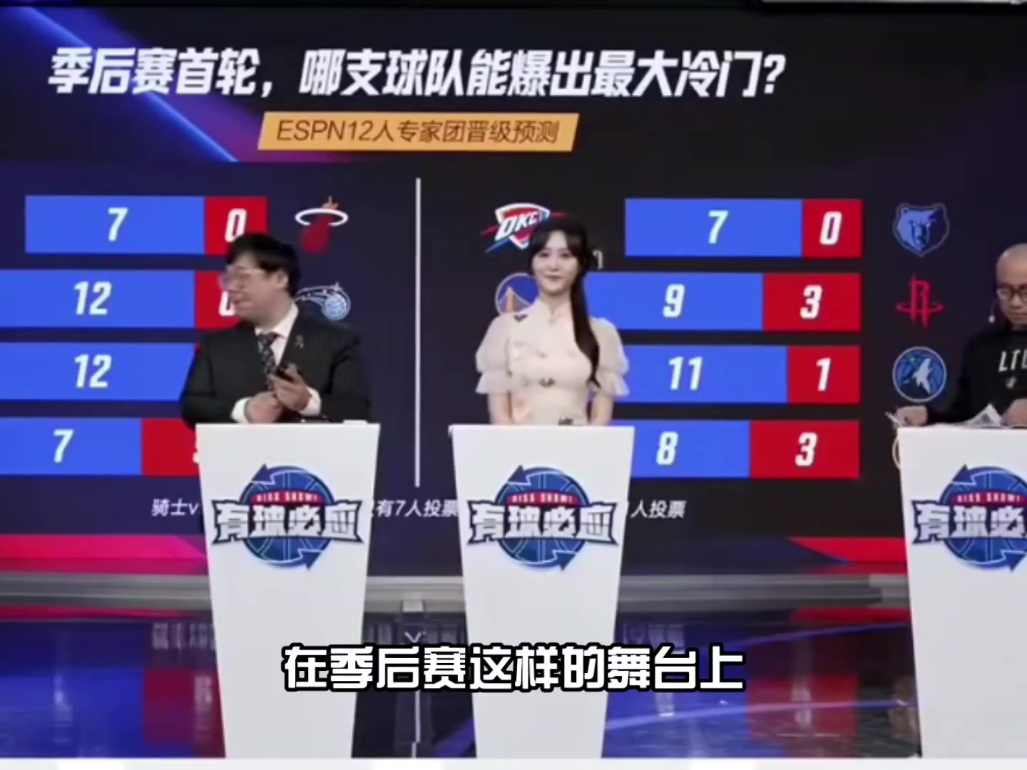 楊毅：火勇會打的很激烈 但火箭沒有超巨 勇士最終會贏下系列賽