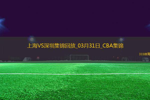 03月31日CBA常規(guī)賽收官戰(zhàn) 上海 - 深圳 精彩鏡頭